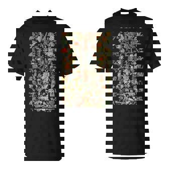 かわいい花 ビンテージ ボタニカル 花のイラスト Tシャツ - Kawaiitshirt