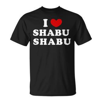 しゃぶしゃぶ大好き アイハート しゃぶしゃぶ Tシャツ - Kawaiitshirt