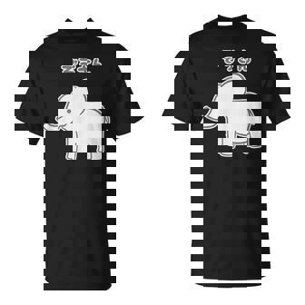 ぞうさん シンプルデザイン【どうぶつフレンズ】象 動物園の生き物 かわいい キャラクター イラスト Tシャツ - Kawaiitshirt