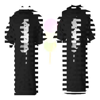 だんご 団子 和菓子 三色団子 三兄弟 だんご好き かわいい おもしろ しろ Tシャツ - Kawaiitshirt