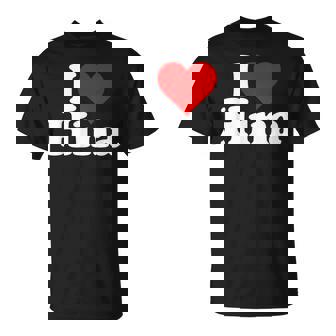 にハートのひな名前が大好き Tシャツ - Kawaiitshirt