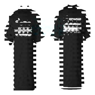 ひつじがいっぴき2 羊 ヒツジ ヤギ 不眠 安眠 数え歌 もふもふ 集団 かわいい おもしろ メンズ レディース キッズ Tシャツ - Kawaiitshirt