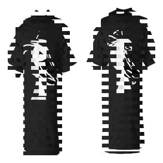 みんな大好きハシビロコウ 動かない鳥 はしび郎クラブ オリジナルデザイン イラスト おもしろ モノクロ Tシャツ - Kawaiitshirt