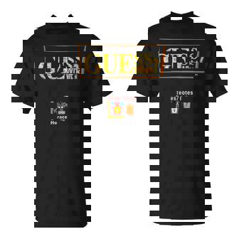 もっと見る。プラスデザイン、Guess What_、ティーセットティートップ Tシャツ - Kawaiitshirt