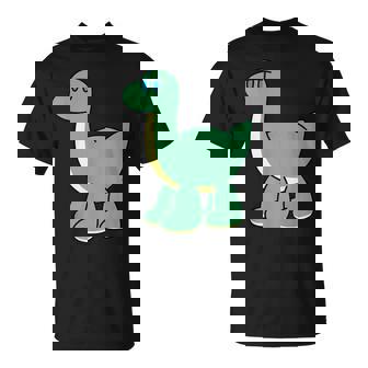 ゆるい恐竜のキャラクターイラスト_ブラキオサウルス Tシャツ - Kawaiitshirt