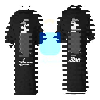 ゆるカワウソさん Otters オッターズ『いん ざ ぽけっと』（ブルーポケット）コツメカワウソ かわいい イラスト Tシャツ - Kawaiitshirt