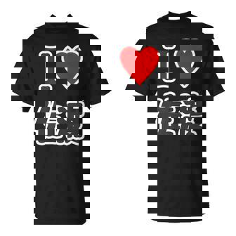 アイラブ・佐渡（I Love ハート）佐渡島【47都道府県】佐渡ヶ島 ジモtティ 地元愛 お土産 面白 Tシャツ - Kawaiitshirt