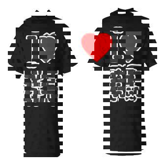 アイラブ・群馬（I Love ハート）Big 大きな文字 ハート【47都道府県】ジモtティ 旅行お土産 面白 Tシャツ - Kawaiitshirt