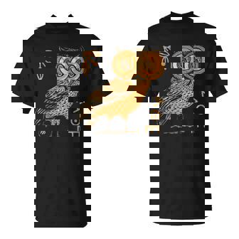 アテナのフクロウ ギリシャ神話 古代ギリシャ Tシャツ - Kawaiitshirt