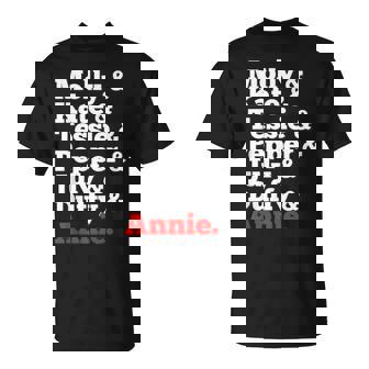 アニーの孤児たち Tシャツ - Kawaiitshirt