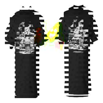 アボカド リラックス 持株 おやつ アート フルーツ モチーフ アボカド Tシャツ - Kawaiitshirt