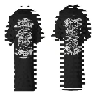 アメリカン バイク おしゃれ ドクロ エンジン ダメージ 面白い イラスト 長袖tシャツ Tシャツ - Kawaiitshirt