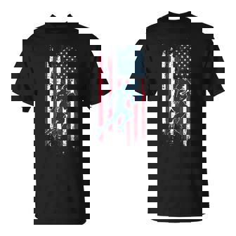 アメリカン フットボール選手 アメリカ国旗 スポーツ ファン 2024 シーズン Tシャツ - Kawaiitshirt