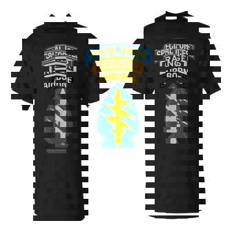 アメリカ陸軍特殊部隊-特殊部隊レンジャータブ-15W Tシャツ - Kawaiitshirt