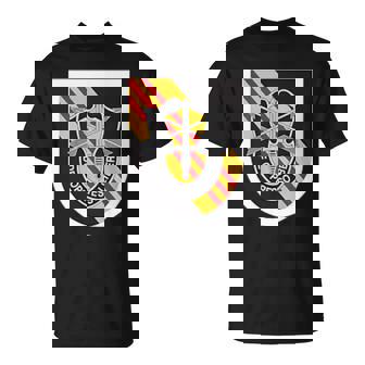 アメリカ陸軍第5特殊部隊グループ ベレー帽 閃光と紋章 Tシャツ - Kawaiitshirt