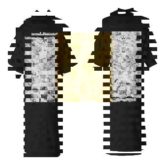 アンティーク地図 海の生き物 海賊 Tシャツ - Kawaiitshirt