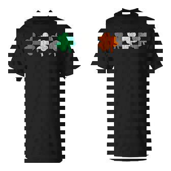 アンティーク調 シャムロック レトロスタイル アイリッシュ 三つ葉 クローバー かわいい Tシャツ - Kawaiitshirt