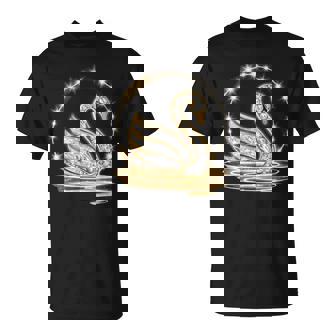 アート プリント モチーフとしての美しい白鳥、ギフトのアイデア Tシャツ - Kawaiitshirt