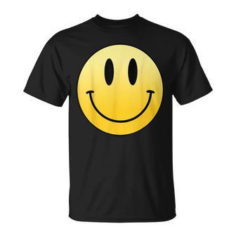 イエロー スマイル ハッピー ピース スマイル フェイス かわいい ユーモア すごい Tシャツ - Kawaiitshirt