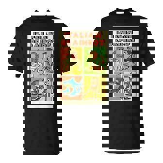 イタリアのブレインロットコミックポスター Tシャツ - Kawaiitshirt