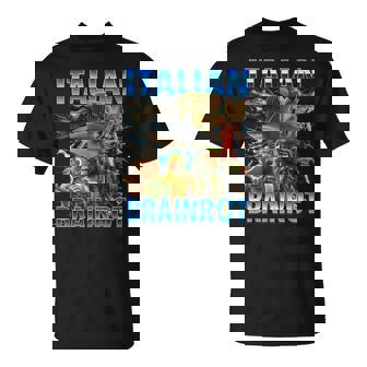 イタリアン ブレイン ミーム トラレロ トラララ ボンバルディーノ クロコディロ Tシャツ - Kawaiitshirt