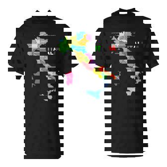 イタリア地図ブーツ 国旗 イタリア Tシャツ - Kawaiitshirt