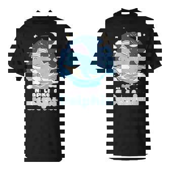 イルカのような昼寝 可愛い眠りイルカ Tシャツ - Kawaiitshirt