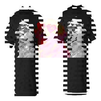 イングリッシュクリーム ゴールデンレトリバー ママギフト ハート メガネ ラブ Tシャツ - Kawaiitshirt