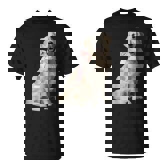 イングリッシュクリーム ゴールデンレトリバー 子犬 ピンク リボン クリーン ガール Tシャツ - Kawaiitshirt