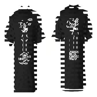 イースターエッグ付きの面白いイースターペニスウサギの耳。 Tシャツ - Kawaiitshirt