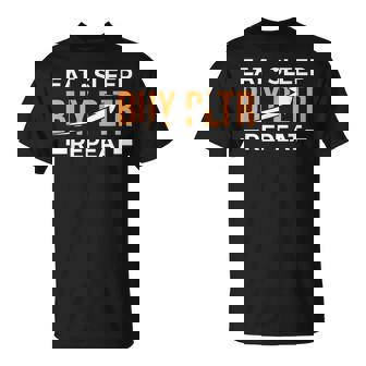 イート・スリープ・インベストはpltrを購入してください。パランティア投資 Tシャツ - Kawaiitshirt