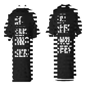 イート・スリープ・ディスクダンノ・リピート Tシャツ - Kawaiitshirt