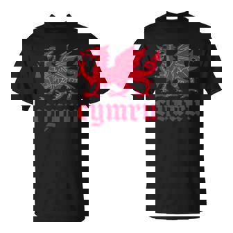 ウェールズ・ウェールズ・ウェールズ・シムレーグ・レッド・ウェールズ・ドラゴン Tシャツ - Kawaiitshirt