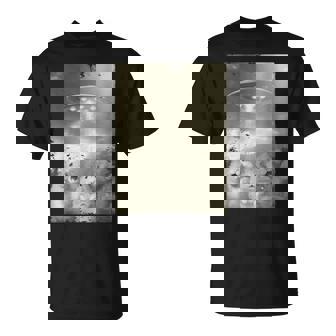 エイリアン Ufo の侵略 面白いハムスターの自撮り Tシャツ - Kawaiitshirt