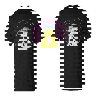 エイリアン Ufo ファニー キャット おもしろ 猫好き 猫飼い 猫 ネコ ねこ 黒猫 くろねこ好き 面白い Tシャツ - Kawaiitshirt