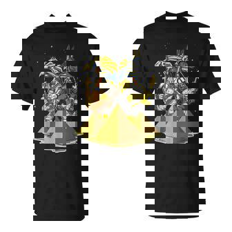 エジプトの神々アヌビスとホルスの目エジプトのピラミッドアンクのシンボル古代エジプト神話 Tシャツ - Kawaiitshirt