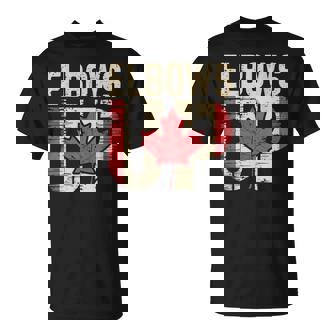 エルボーズアップ カナダ カナダ国旗 プライド 北 強い メープルリーフ Tシャツ - Kawaiitshirt