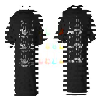 エレキギターデザイン-ヴィンテージギターコレクション Tシャツ - Kawaiitshirt