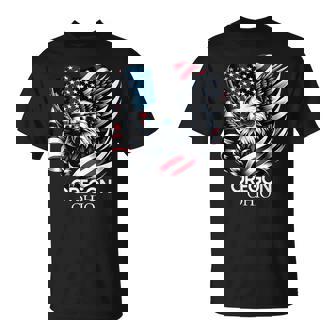 オレゴン州オハイオ州 7月4日 アメリカ国旗 Tシャツ - Kawaiitshirt