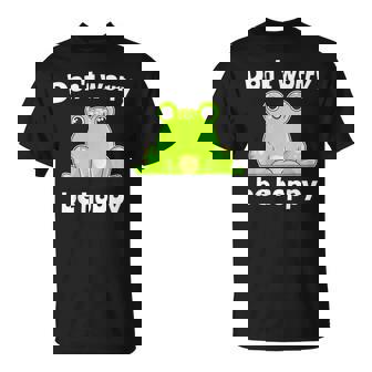 カエルのモチーフ面白いカエルのことわざは私にキスします Frog Motif Frogs Worry Hoppy Tシャツ - Kawaiitshirt