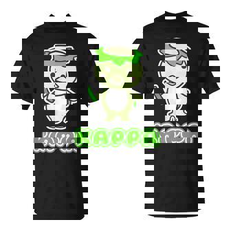 カッパ くん『セルフィー』河童【どうぶつフレンズ】きゅうり 妖怪 かわいい イラスト Tシャツ - Kawaiitshirt