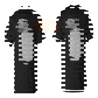 カピバラ フェイク ポケット カピバラ げっ歯類 げっ歯類 アニマル ノベルティ Tシャツ - Kawaiitshirt