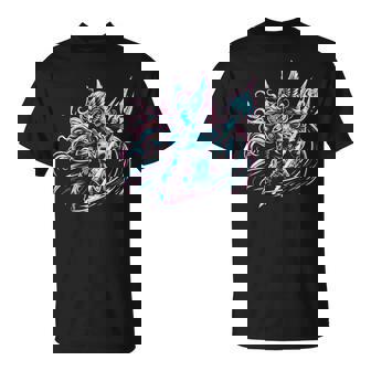 カラフル バイキング ブライトヴァルキリー 北欧神話 Tシャツ - Kawaiitshirt