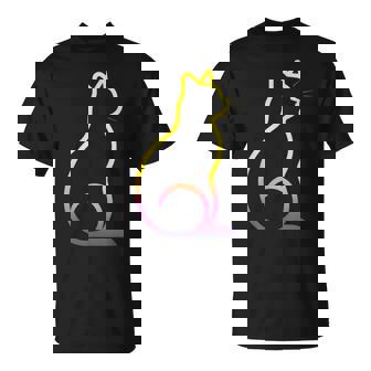 カラフルなかわいい猫 足 Tシャツ - Kawaiitshirt