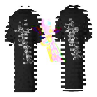 カラフルなキリン愛動物愛キリン Tシャツ - Kawaiitshirt