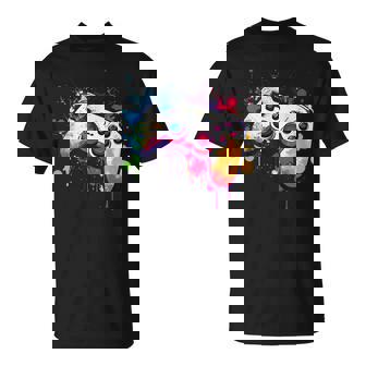 カラフルなビデオゲームコントローラー ジョイスティック コンソール Tシャツ - Kawaiitshirt