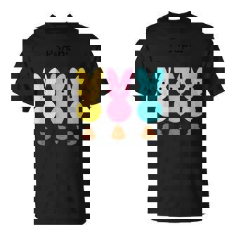 カラフルなマシュマロバニーのうんち Tシャツ - Kawaiitshirt