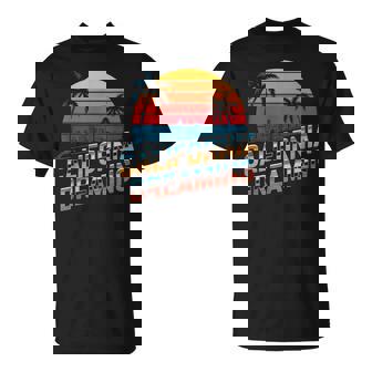 カリフォルニア ドリーミング サンセット ヤシの木 街並み Tシャツ - Kawaiitshirt