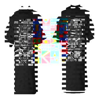 カリブ海国旗 ユニティプライド お土産 地理ギフト Tシャツ - Kawaiitshirt