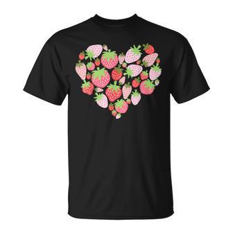 カワイイ ストロベリーハート コテージコア エステ ストロベリー Tシャツ - Kawaiitshirt